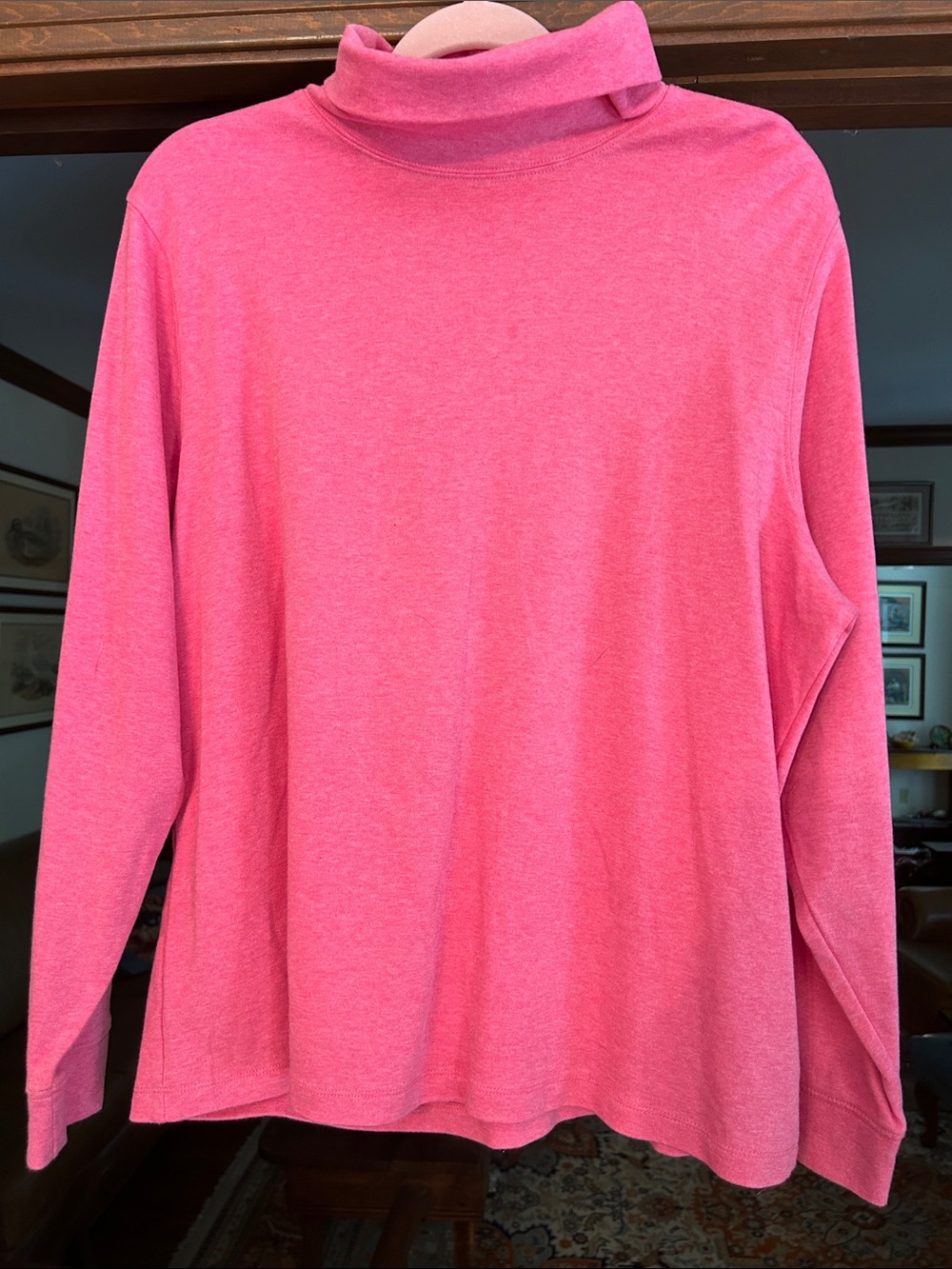 L.L. Bean Women’s Pink Turtleneck Sweater